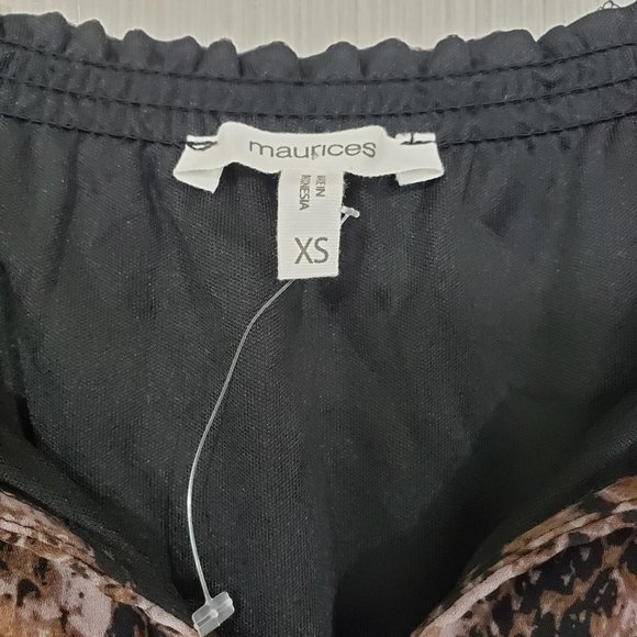 Maurices NWOT snake print strappy dress with elastic waist - Picture 2 of 9